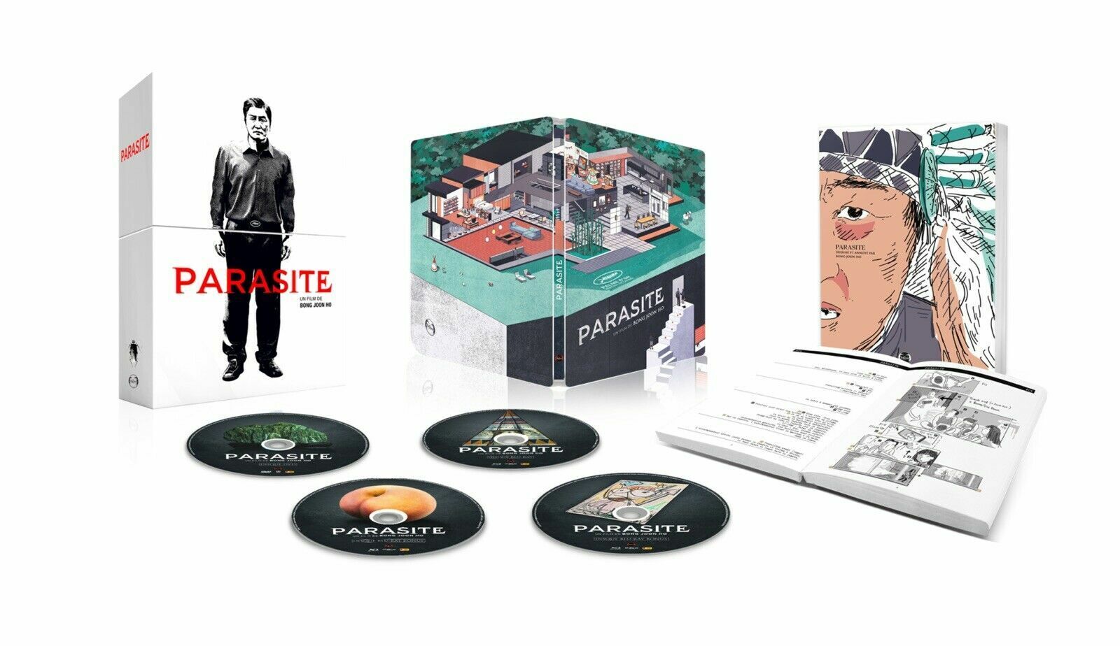 Parasite 4K Blu-ray Steelbook Édition Coffret Exclusive The Jokers Shop