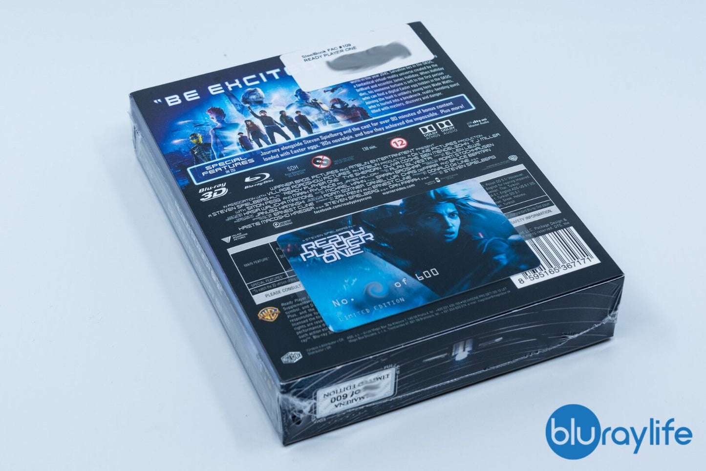 Ready Player One 3D+2D Blu-ray Steelbook Filmarena Collection #109 Len