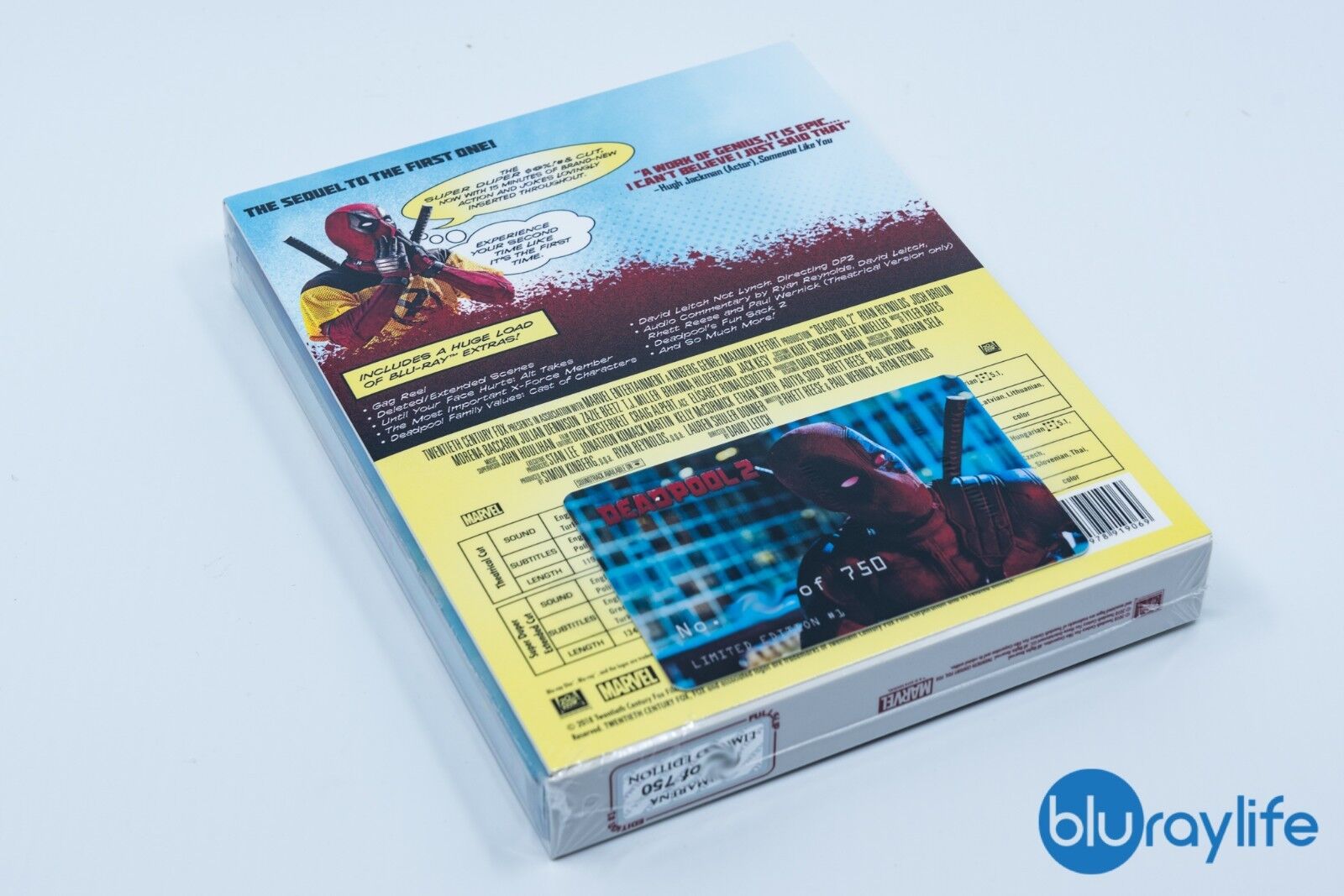 Coffret Steelbook 4K Blu-ray Deadpool 2, Collection Filmarena n° 107, épisodes 1 et 2