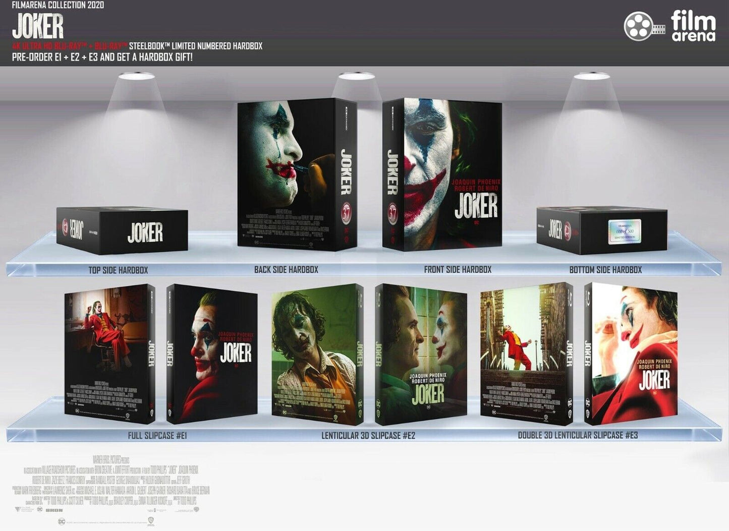 Joker 4K+2D Blu-ray Steelbook Set Filmarena Collection #140 Hard Box Set