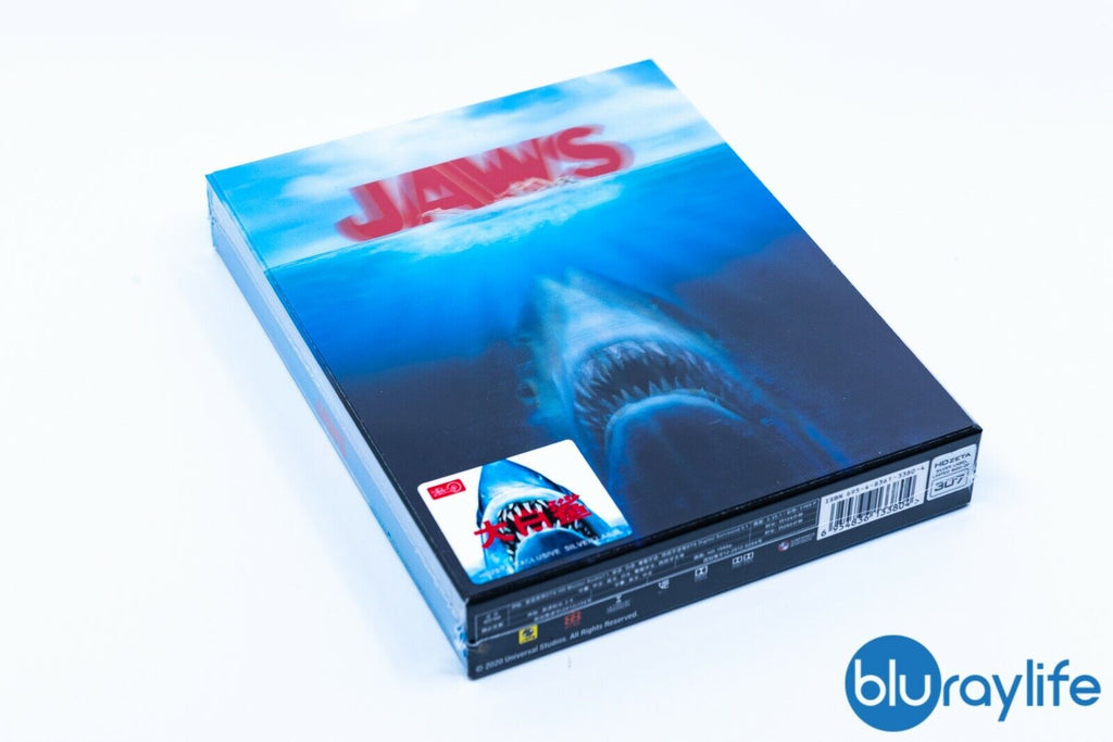 Les Dents de la Mer 4K Blu-ray SteelBook Lenticulaire Fourreau Intégral HDzeta Étiquette Argent