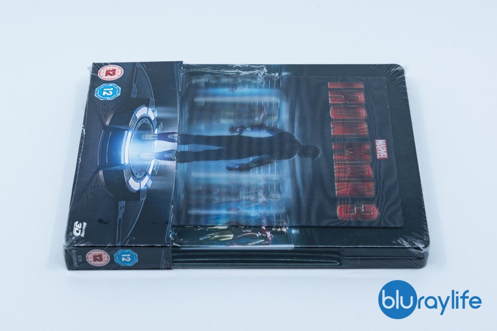 Iron Man 3 3D + Blu-ray Steelbook Édition Lenticulaire Exclusivité Zavvi