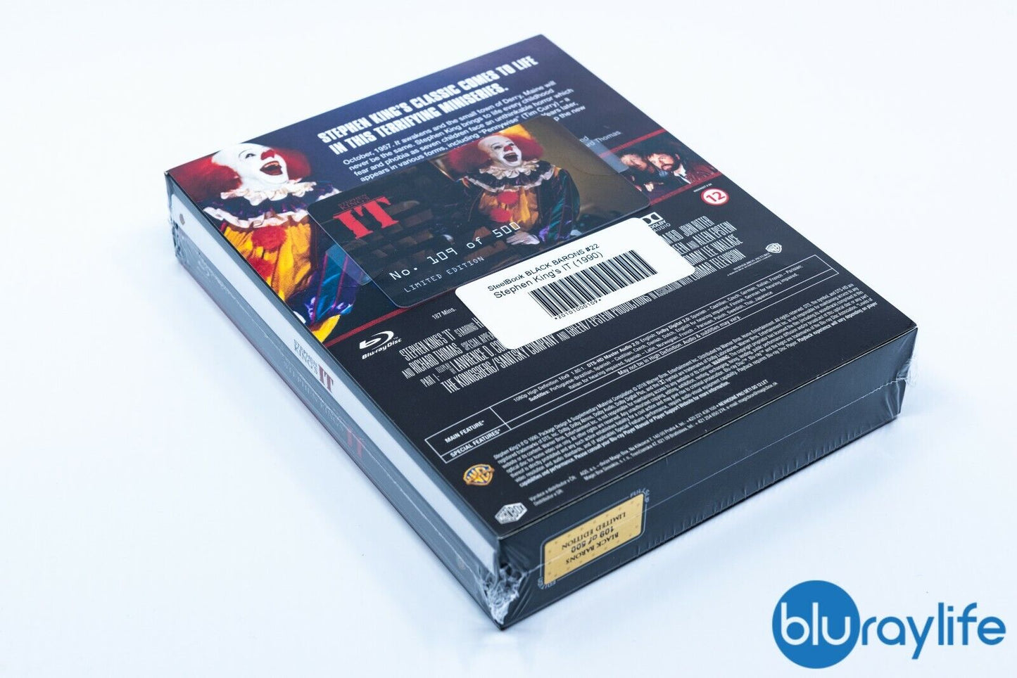 IT (1990) Blu-ray Steelbook Black Barons #22 Lenticular XL Full Slip