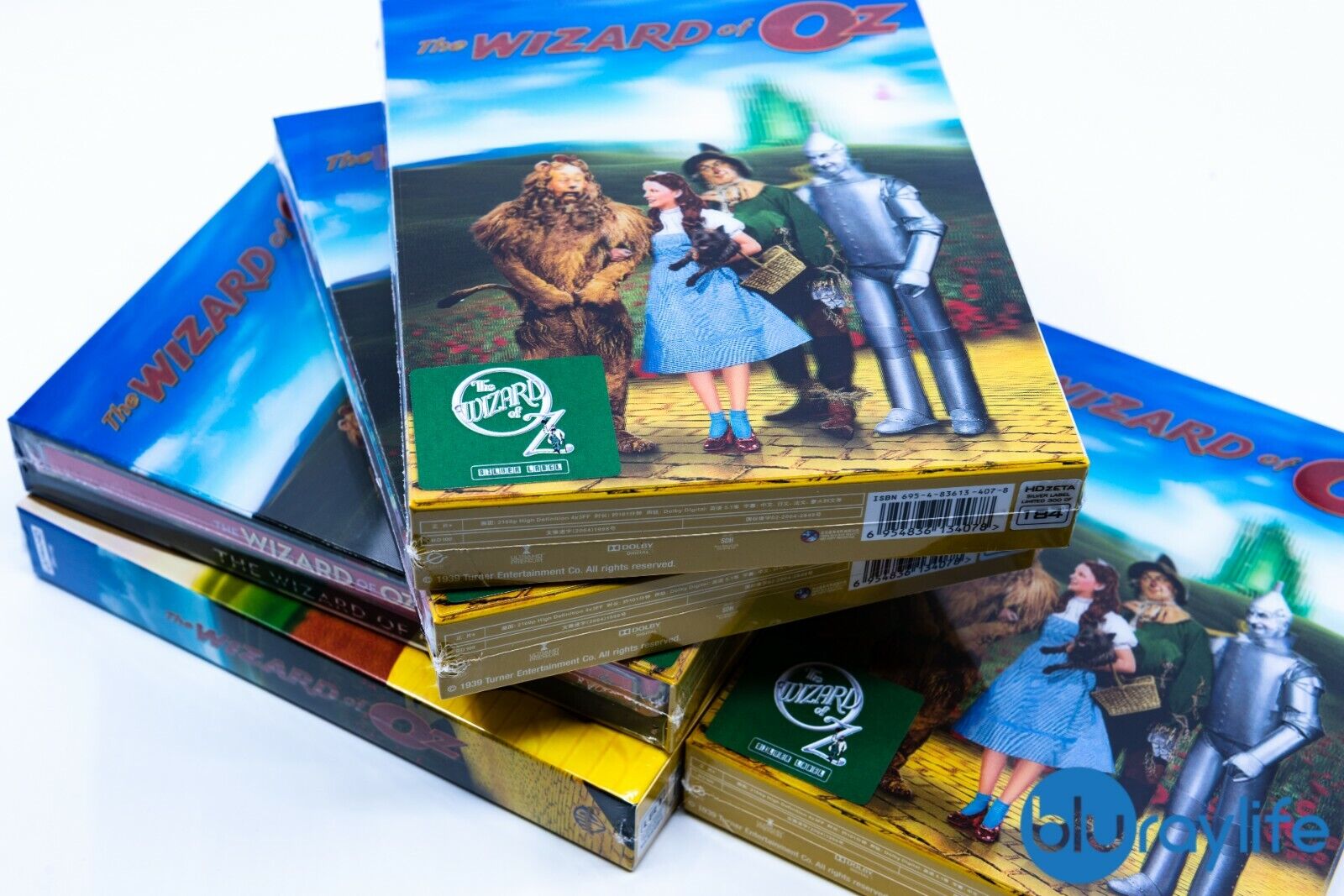 Le Magicien d'Oz 4K Blu-ray Steelbook Lenticulaire Fourreau Intégral HDzeta Étiquette Argentée