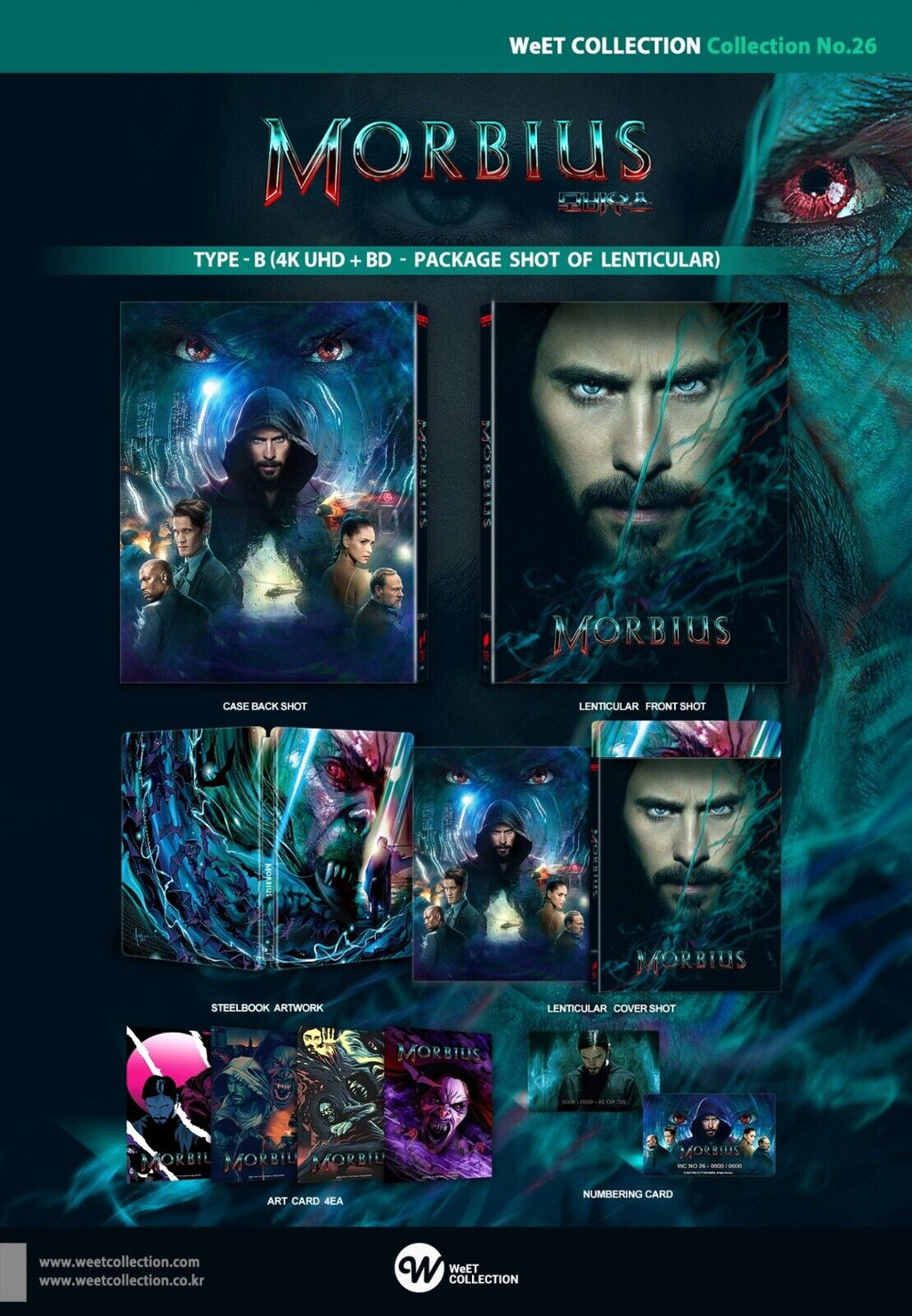 Coffret Steelbook Blu-ray 4K+2D Morbius WeET Collection n° 26, disponible en un clic