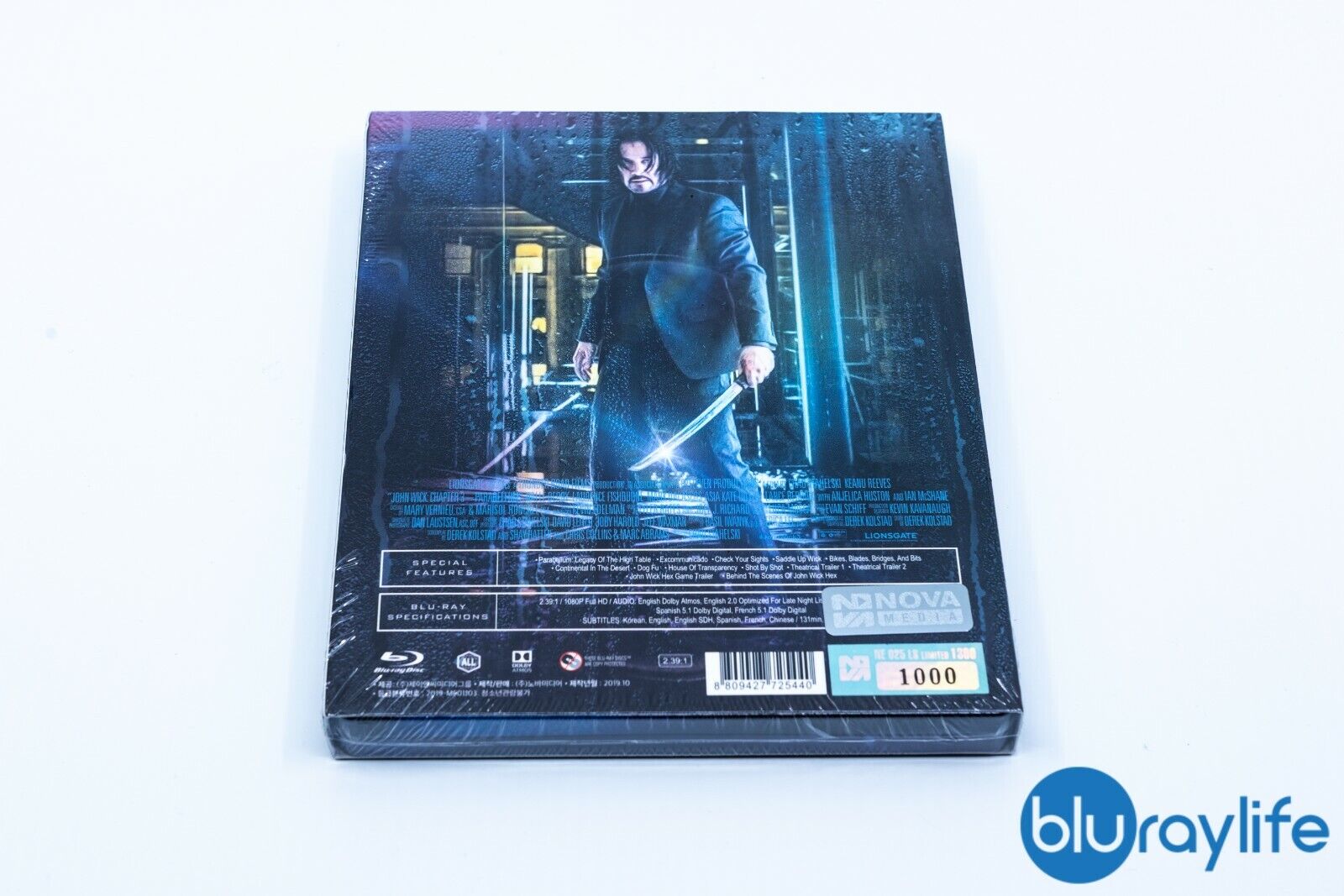 John Wick: Chapter 3 Parabellum Blu-ray Steelbook Novamedia Exclusive #25 Lenticular Slip