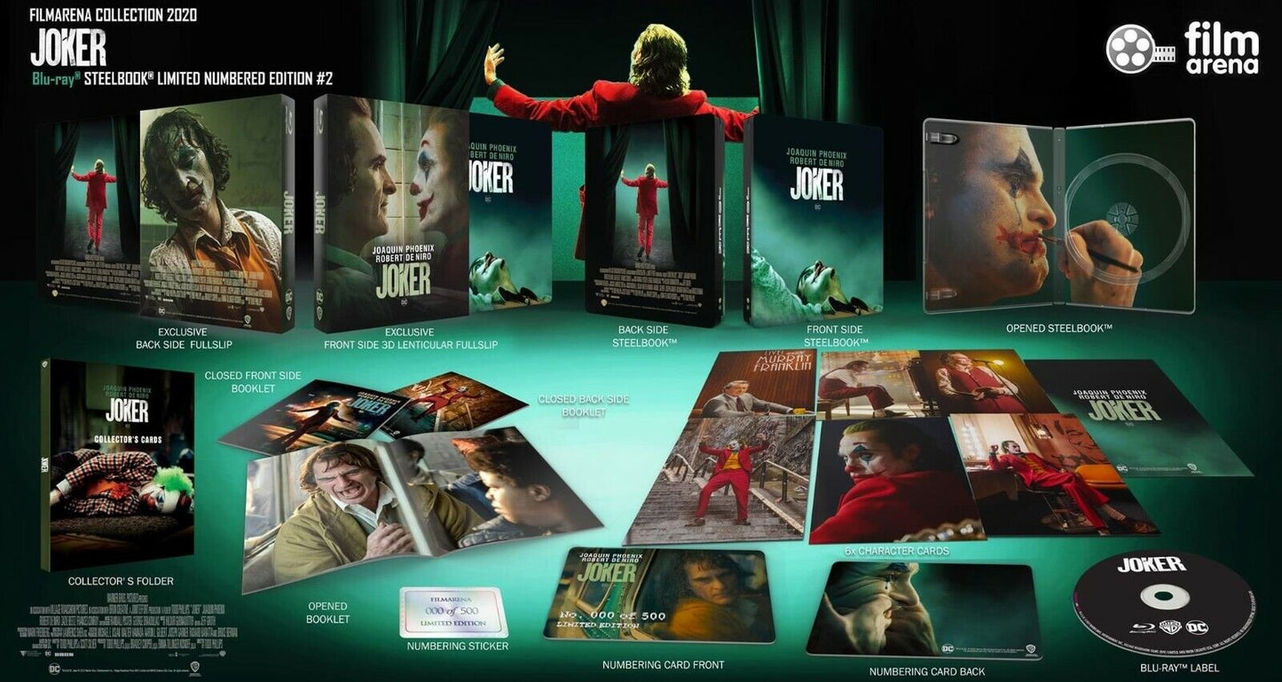 Joker 4K+2D Blu-ray Steelbook Set Filmarena Collection #140 Hard Box Set