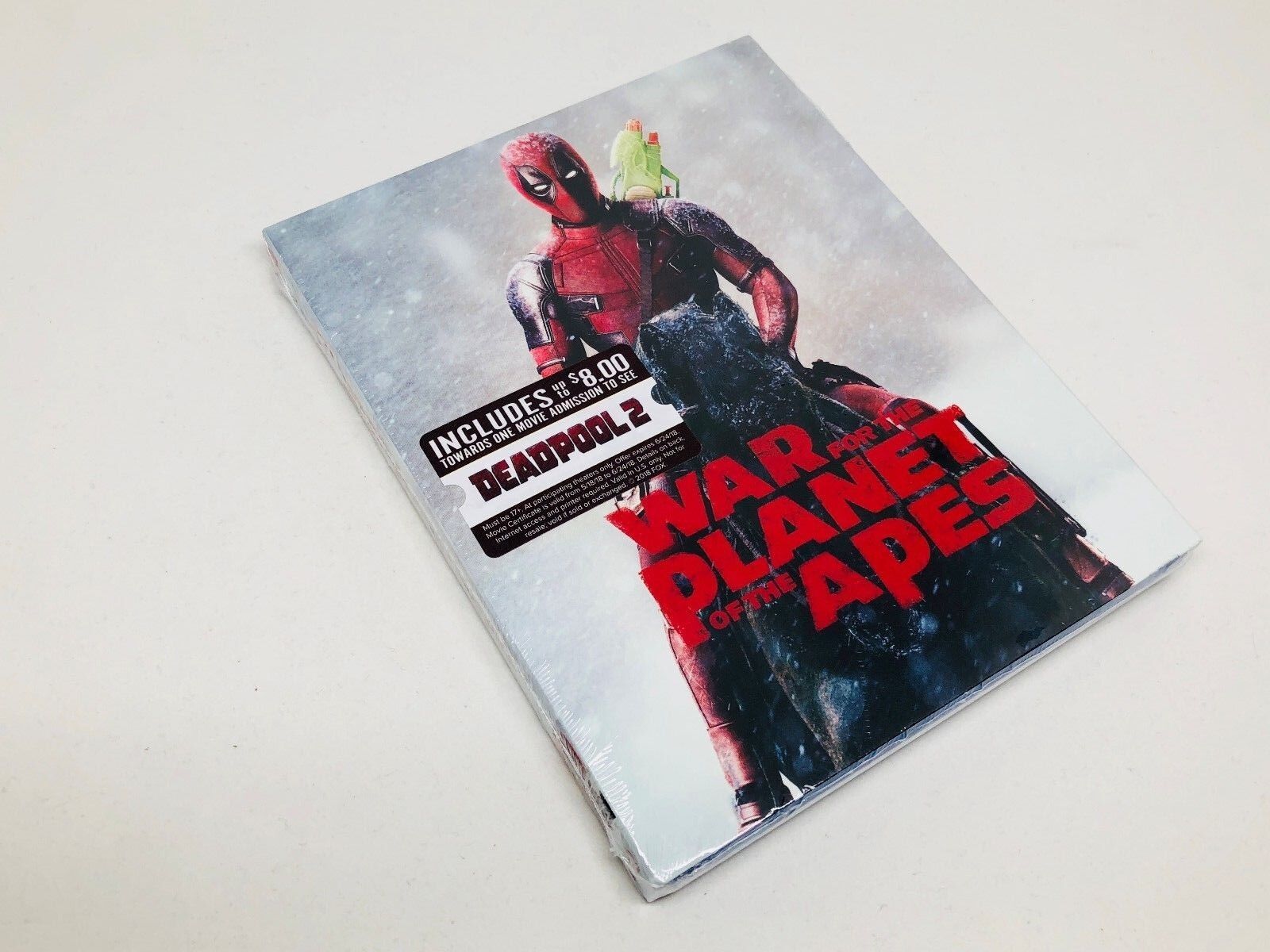 Blu-ray de La Planète des Singes : Suprématie - Photobomb Deadpool (exclusivité Walmart) et Movie Cash