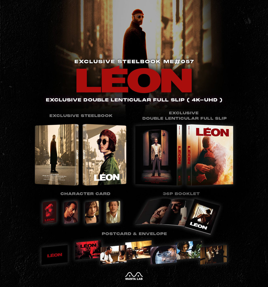 Leon 4K Blu-ray Steelbook Manta Lab Exclusive ME#57 Double Lenticular Slip
