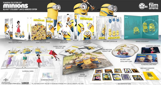 Minions 3D+2D Blu-ray Steelbook Filmarena Collection #86 Full Slip