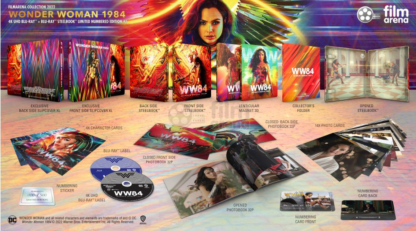 Wonder Woman 1984 4K+2D Blu-ray Steelbook Set Filmarena Collection #161 Hard Box Set