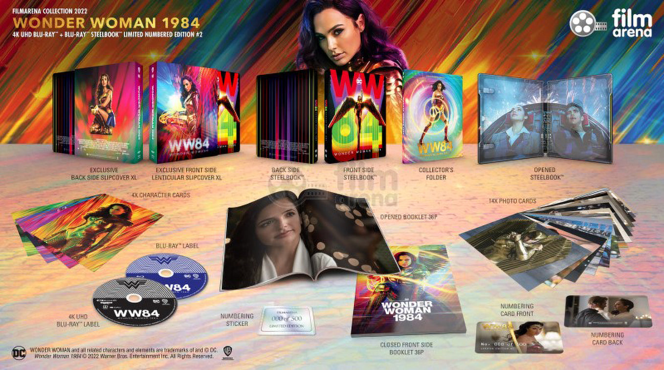 Wonder Woman 1984 4K+2D Blu-ray Steelbook Set Filmarena Collection #161 Hard Box Set