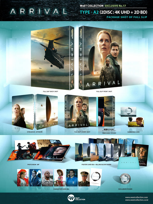 Arrival 4K Blu-ray Steelbook WeET Collection Exclusive #17 HDN GB Pre-Order Full Slip A2