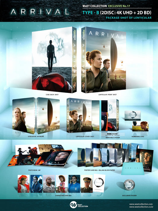 Arrival 4K Blu-ray Steelbook WeET Collection Exclusive #17 HDN GB Pre-Order Lenticular Slip B