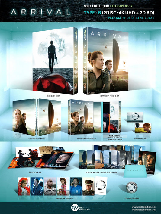 Arrival 4K Blu-ray Steelbook WeET Collection Exclusive #17 Lenticular Slip B