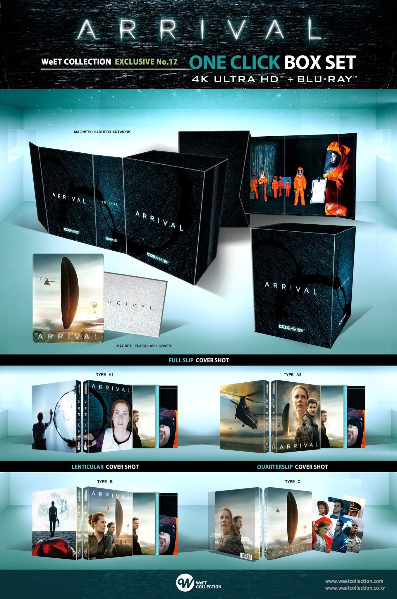 Arrival 4K Blu-ray Steelbook WeET Collection Exclusive #17 One Click Box Set