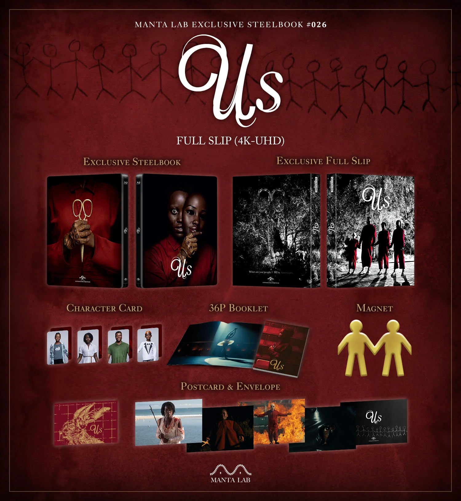 Blu-ray 4K Steelbook américain, édition exclusive Manta Lab ME#26, sous blister.