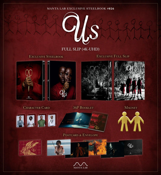 Us 4K Blu-ray Steelbook Manta Lab Exclusive ME#26 Full Slip